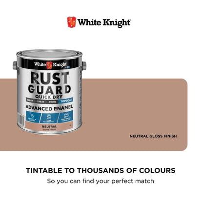 White Knight Rust Guard Acrylic Paint - 4L - Gloss