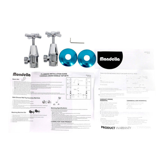 Mondella Cadenza 1/2 Turn Washing Machine Set Chrome Cadenza