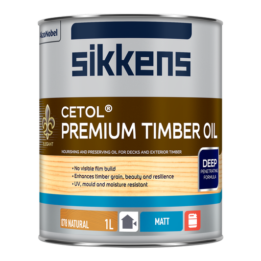 Sikkens Cetol Premium Timber Oil Natural - 1L