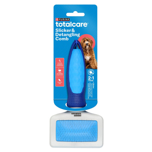 Purina Totalcare 2 in 1 Slicker Comb - 90 x 251mm