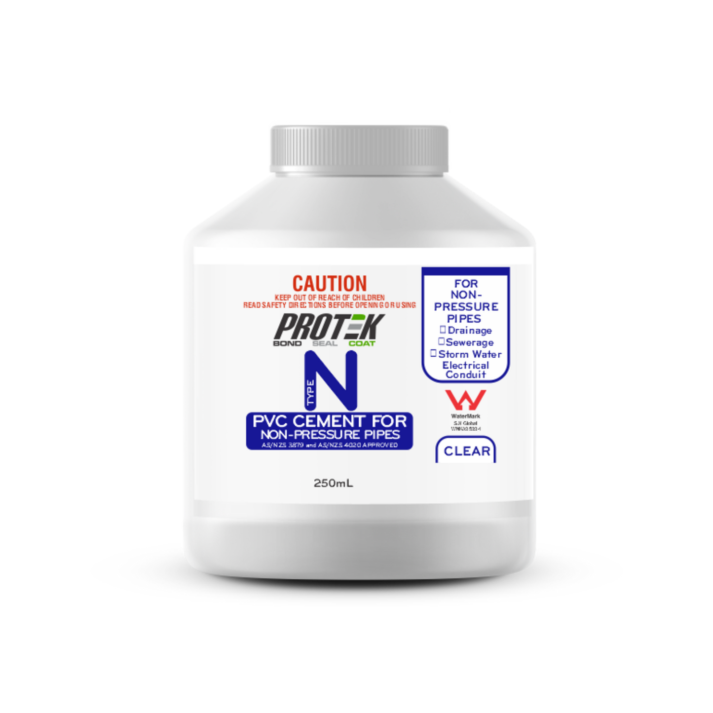 Protek Type N Clear PVC Cement - 250ml