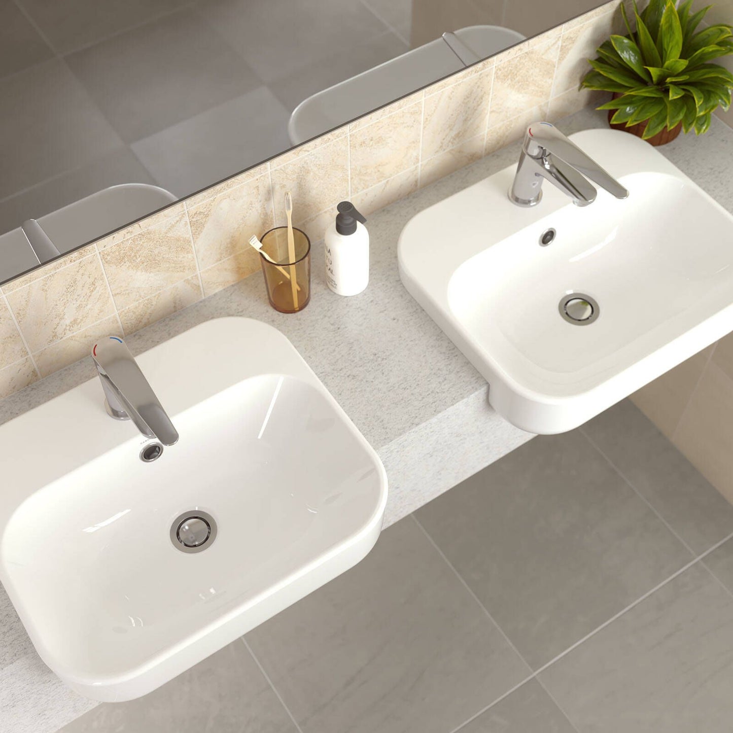 Homecare By Caroma Chrome Assistant Living Basin Mixer - 40 x 150 x 175mm