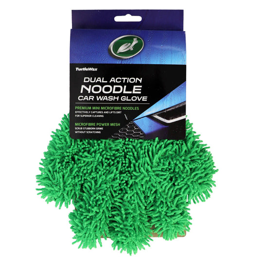 Turtle Wax Dual Action Noodle Car Wash Glove - 190 x 285mm