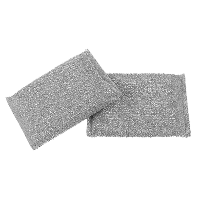 All Set Mesh Sponge Scourer - 180 x 25 x 120mm - 5 Pack - Silver