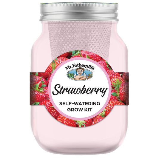 Mr Fothergill's Self Watering Mason Jars Grow Kit - Strawberry