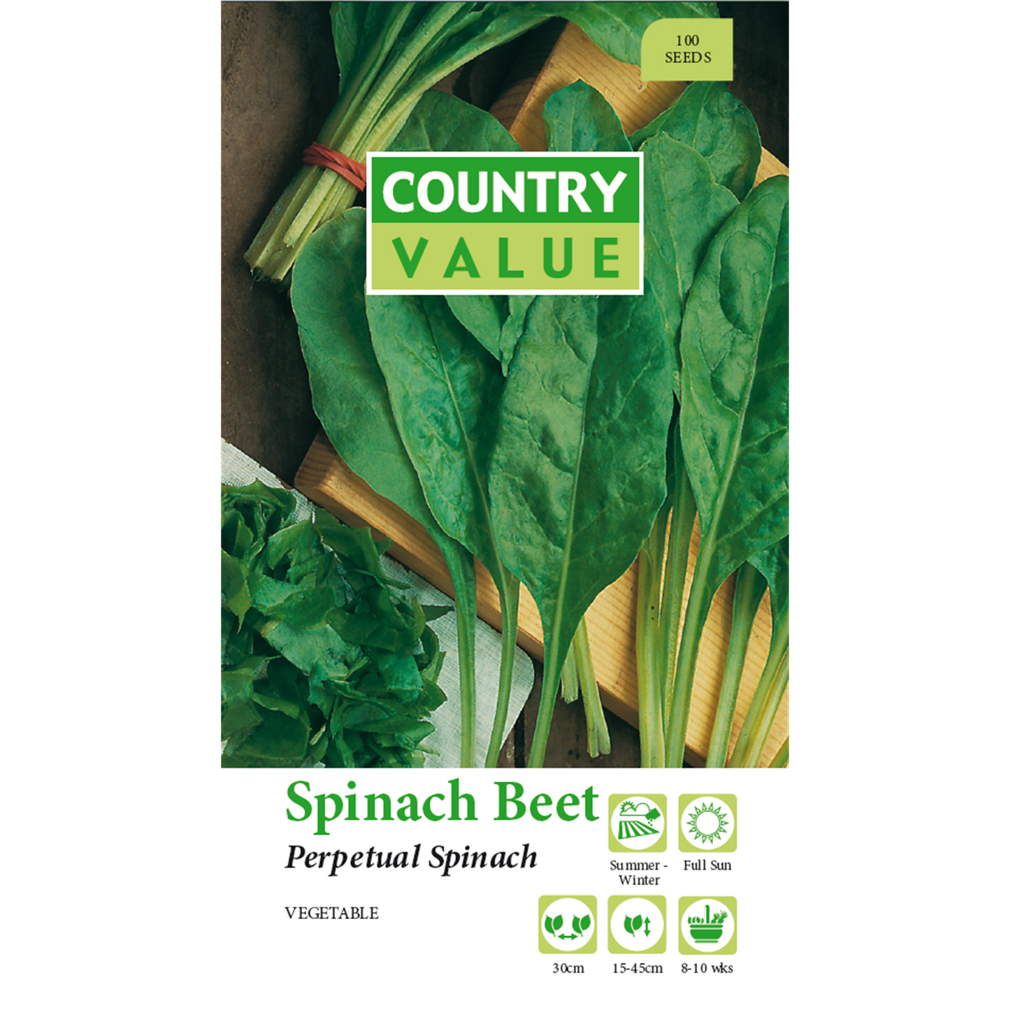 Country Value Perpetual Beet Spinach Seeds - 75mm