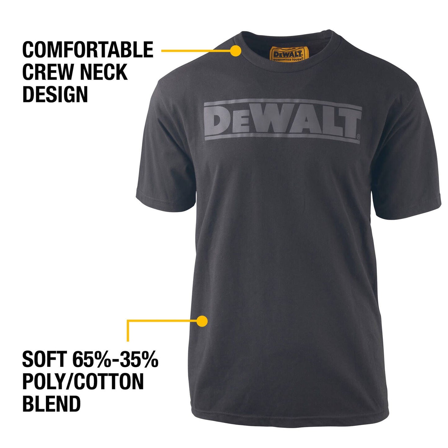 DEWALT Oxide Black Crew Neck Shirt - L