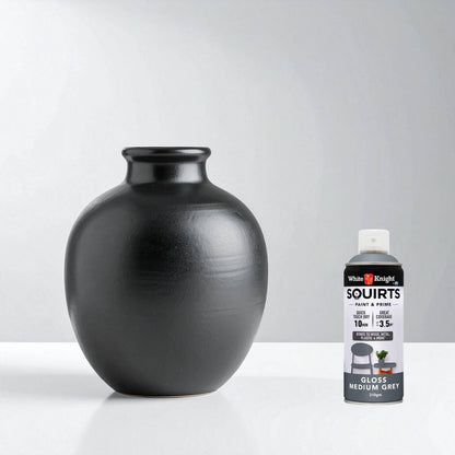 White Knight Squirts Medium Grey Gloss Spray Paint - 310g
