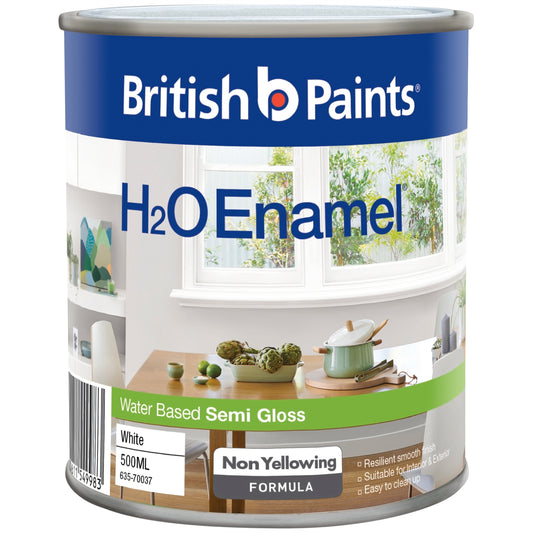 British Paints H2O Enamel Paint - 500ml