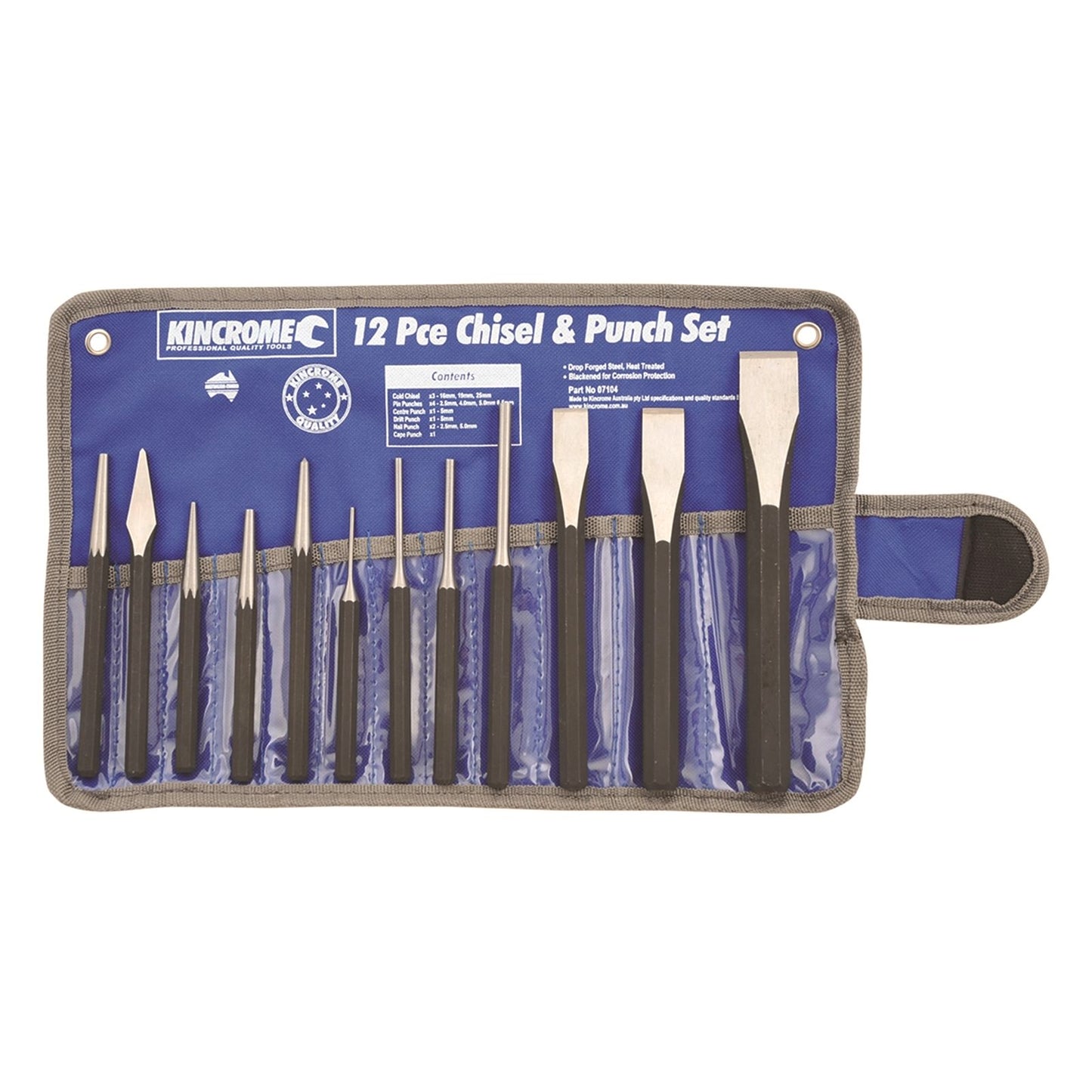 Kincrome Punch and Chisel Set - 12 Piece