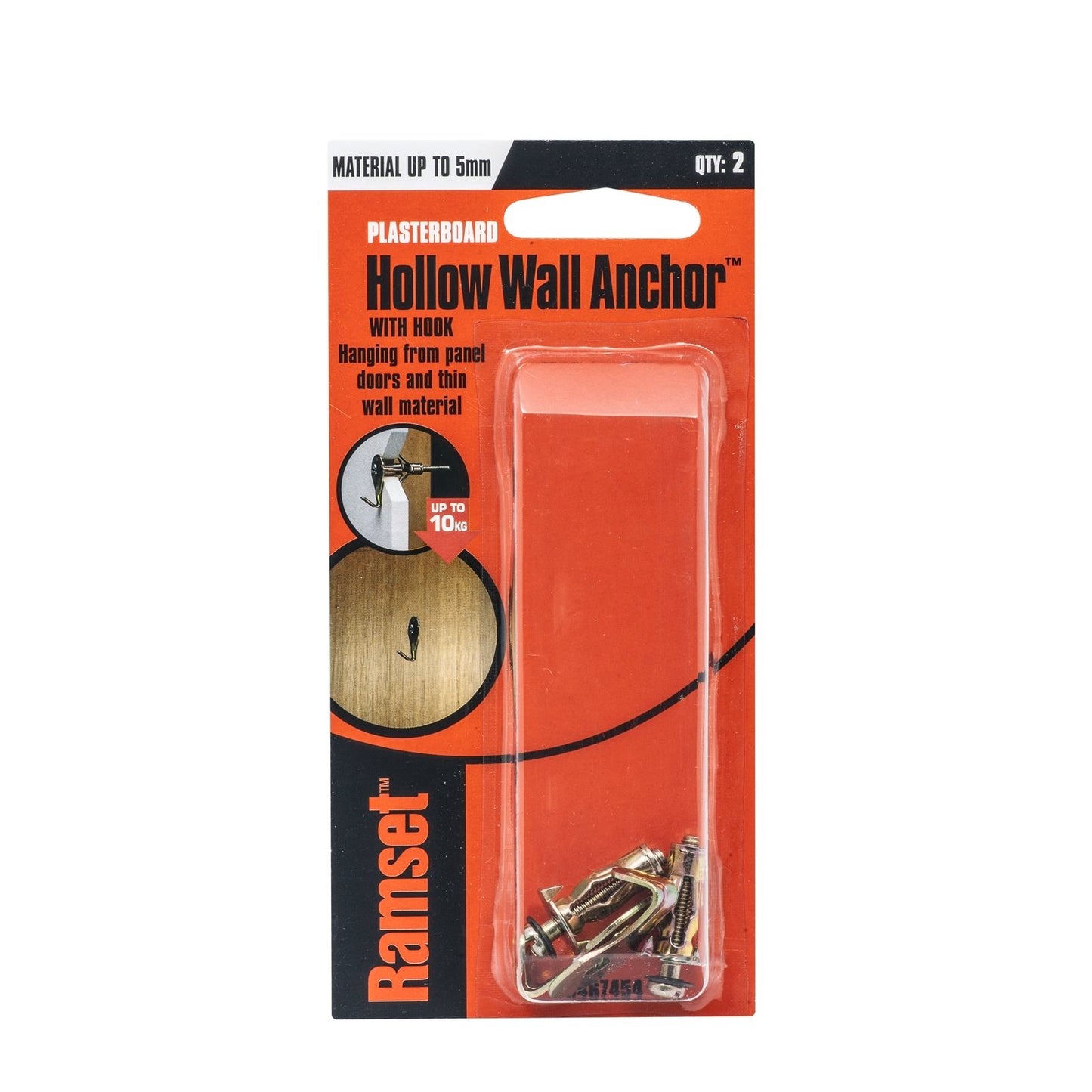 Ramset Hollow Wall Anchor - 5mm - 2 Pack