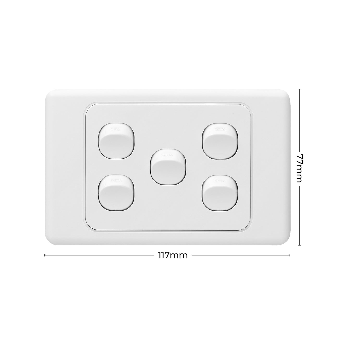 Deta Five Gang Switch