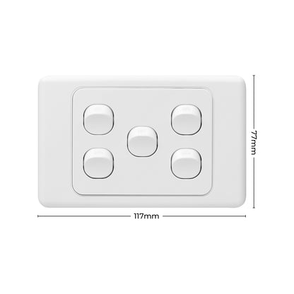 Deta Five Gang Switch