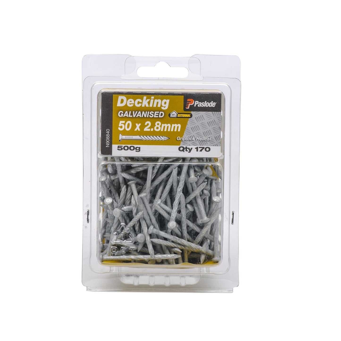 Paslode Griplock Galvanised Nails - 50 x 2.8mm - 170 Pack