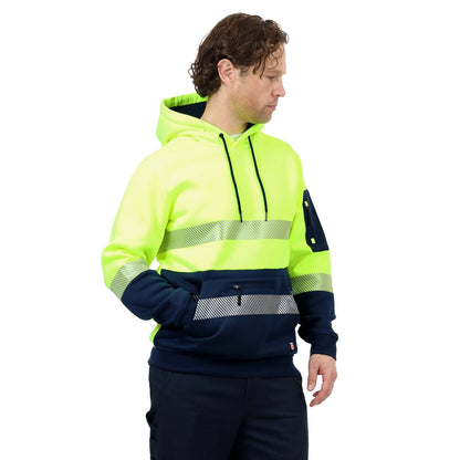 Citeco Yellow Hi Vis Taped Hoodie - Small