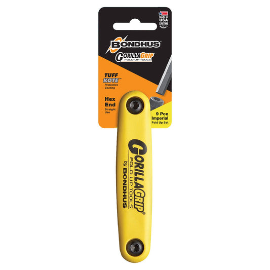Gorilla Imperial Fold Up Hex Allen Key Set - 9 Piece - 96 x 38 x 170mm