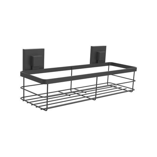 Fusion Loc 26kg Large Bathroom Suction Shower Caddy - Black - Steel - Durable