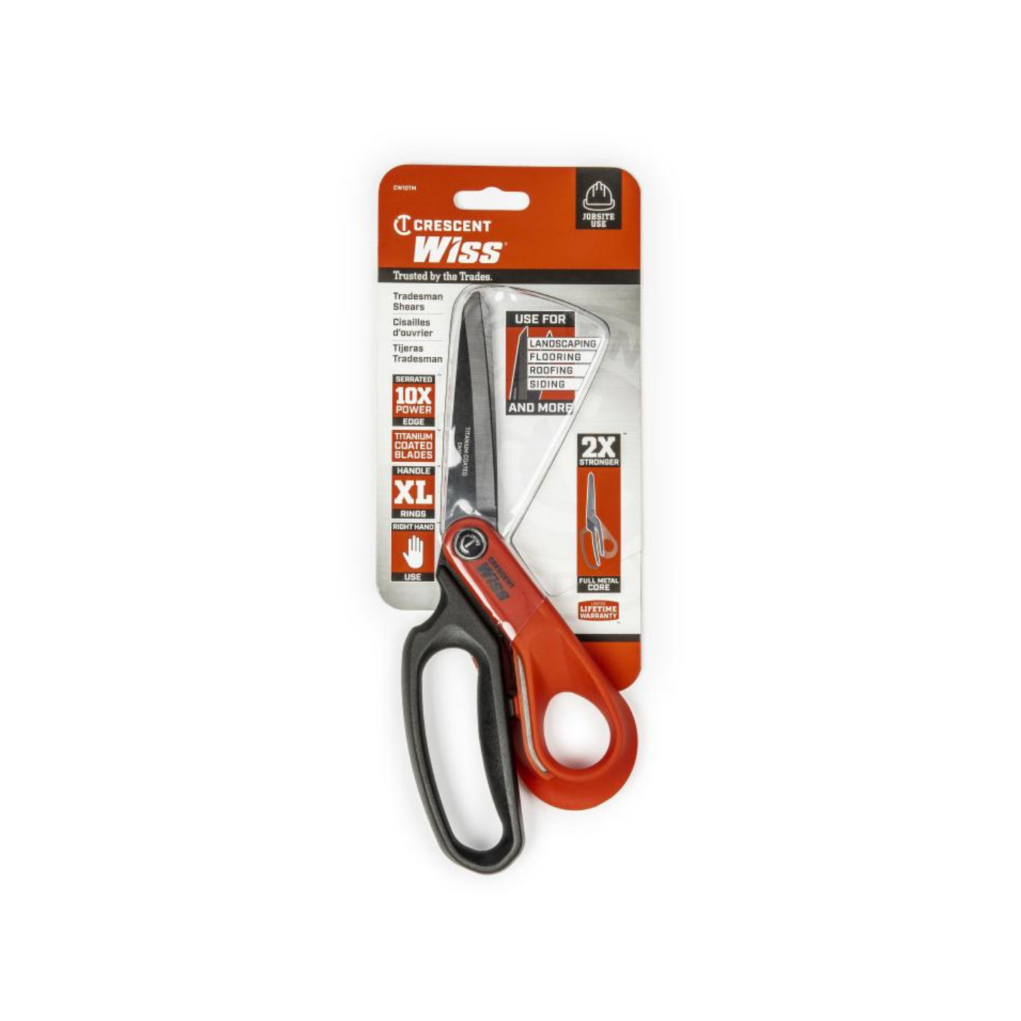 Crescent Wiss Heavy Duty Titanium Coated Shears - 250mm