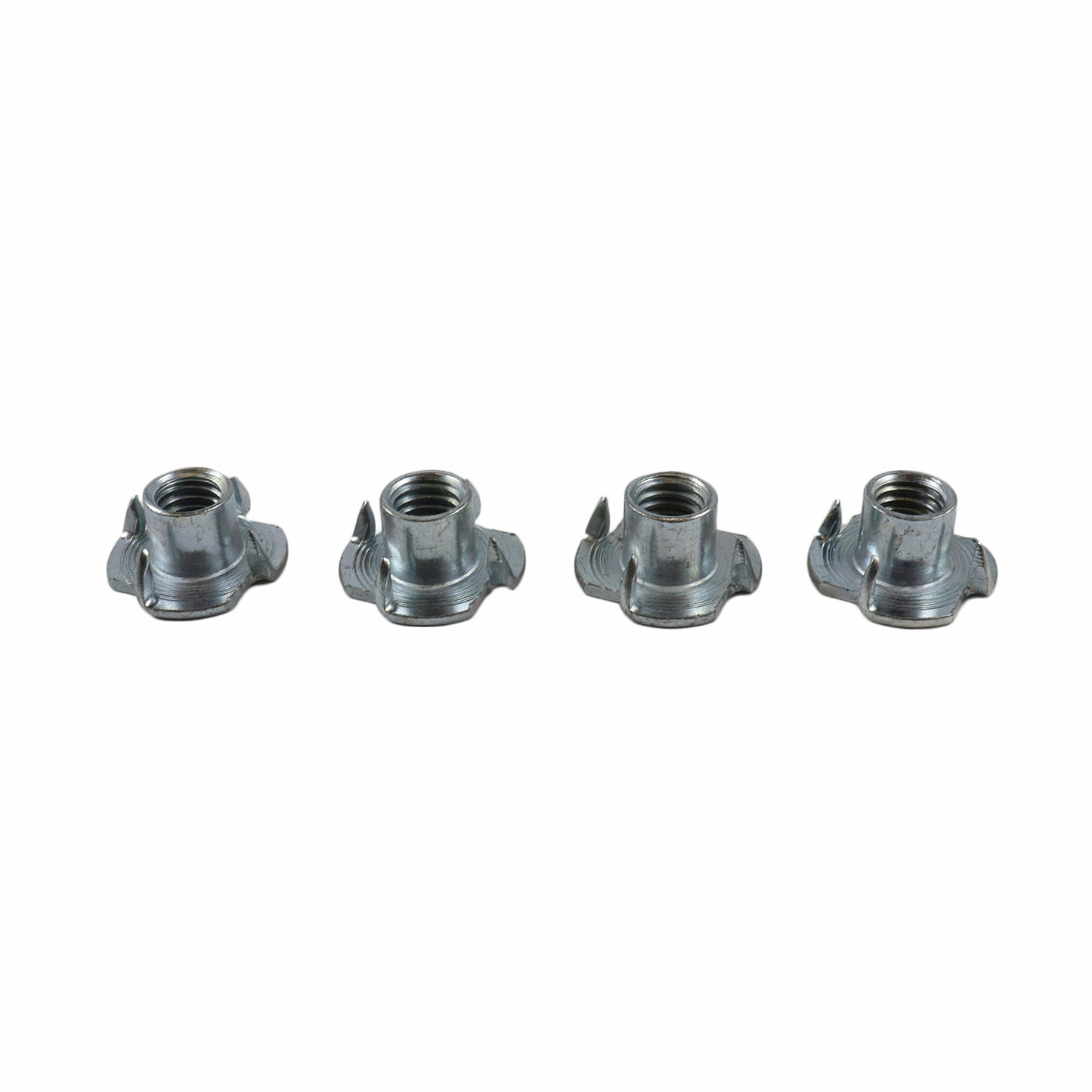 Adoored Furniture Leg T Nut 3/8 Steel 4 Pack