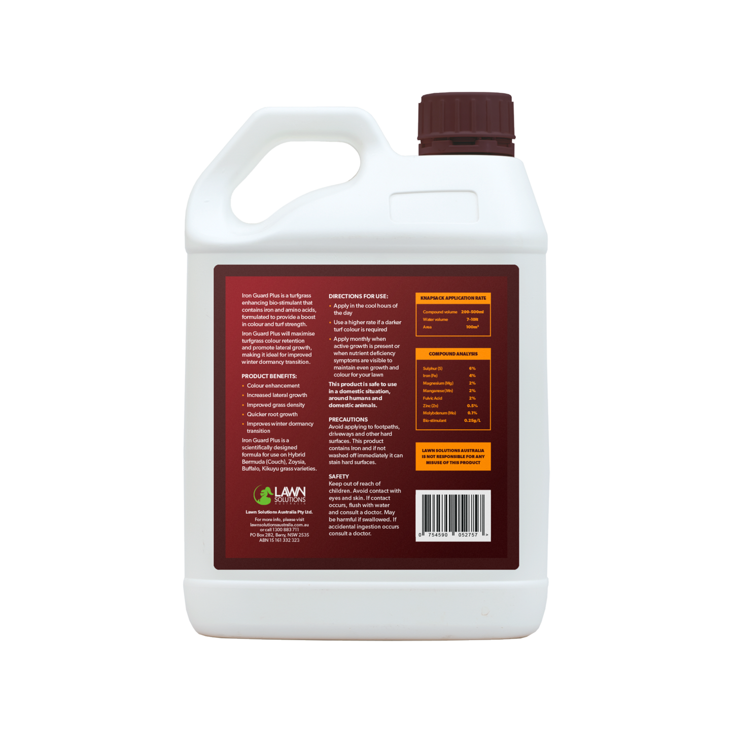 Lawn Solutions Australia Iron Guard Plus - 2.5L