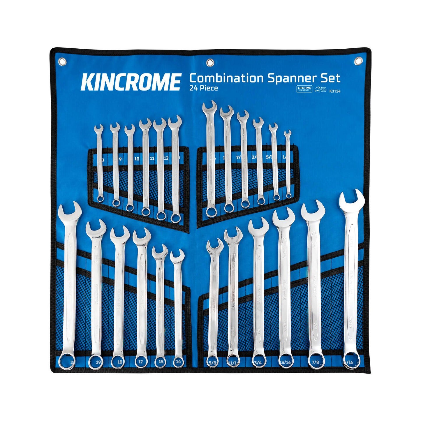 Kincrome Combination Spanner Set - 24 Piece