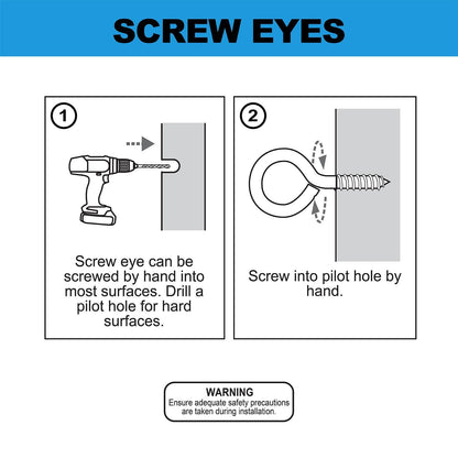 Everhang Screw Eye Hook - 19mm - 2 Pack
