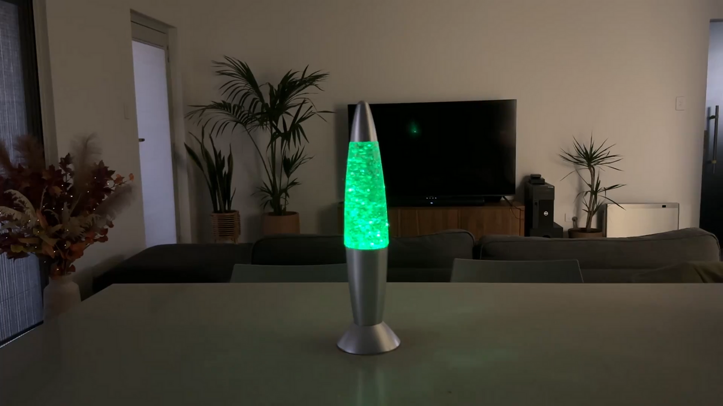 Lytworx Colour Changing Glitter Lava Lamp - 35cm