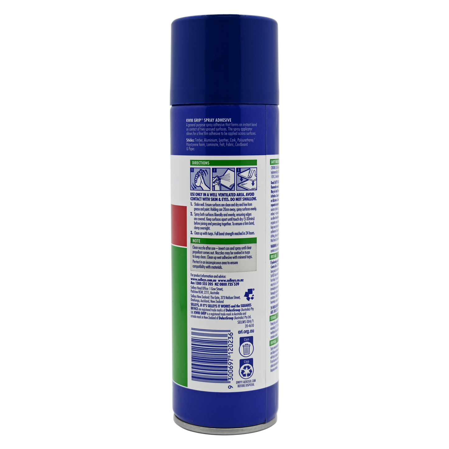 Selleys Kwik Grip Contact Adhesive Spray - 150g
