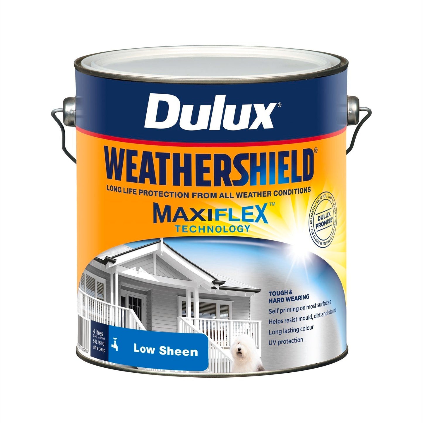 Dulux Weathershield Exterior Paint - Ultra Deep Low Sheen - 4L
