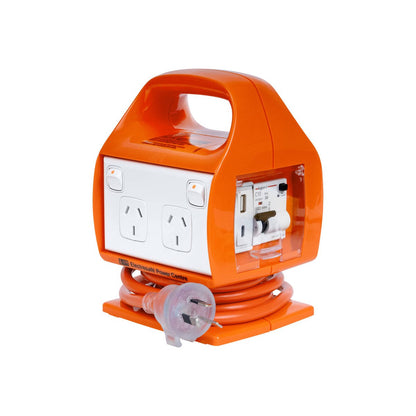 HPM Portable Powerboard - 150mm x 190mm - Plastic - USB Type A & C