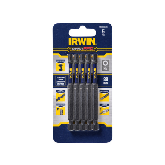 Irwin Impact Pro Performance Bits 89mm H5
