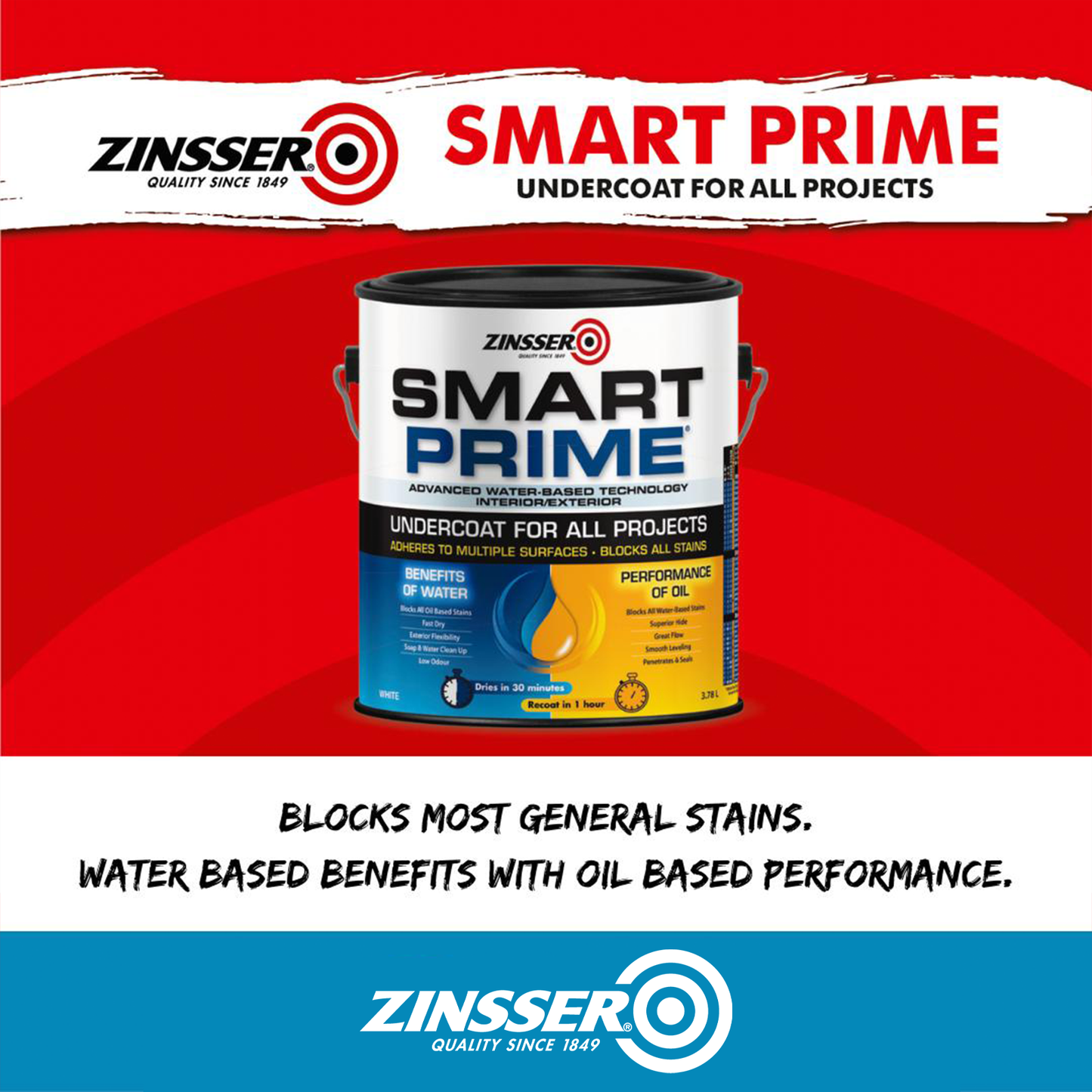 Zinsser Smart Prime Undercoat - 3.78L