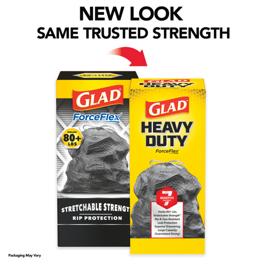 Glad 113L Heavy Duty ForceFlex Garbage Bags - 25 Pack
