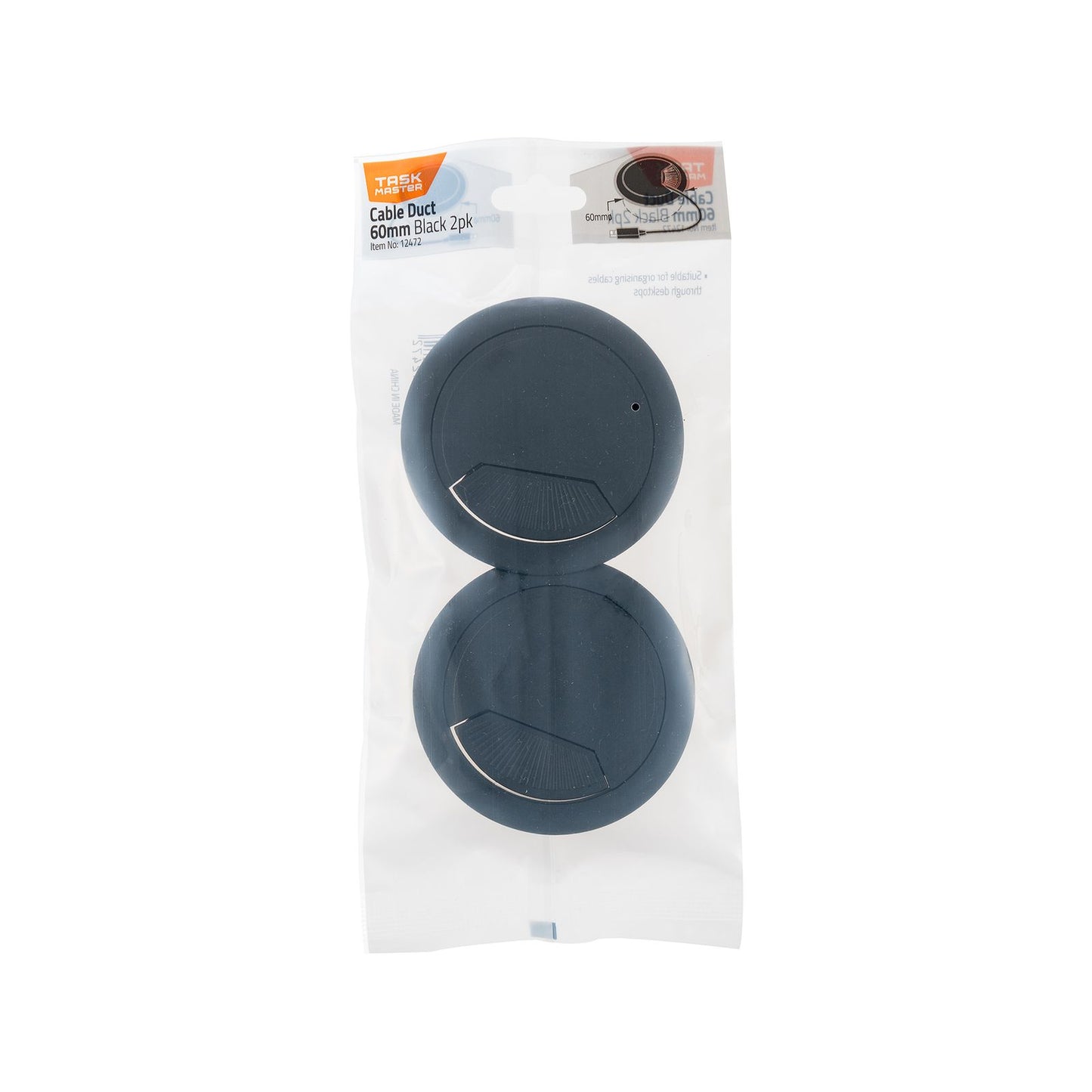 Taskmaster Clear Plastic Shelf Support - 5mm - 20 Pack