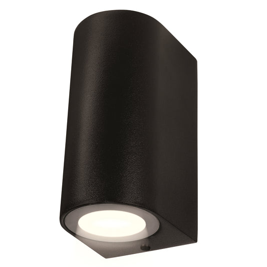 Brilliant Black Corbett Up Down Wall Light - 240V - 162mm