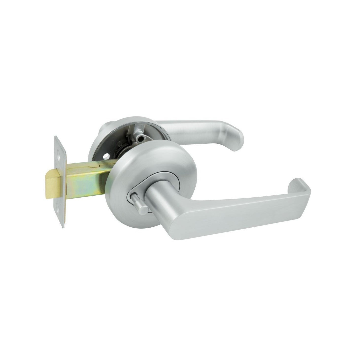 Gainsborough Neue Telo Privacy Lever Set - Brushed Satin Chrome - 138 x 65mm