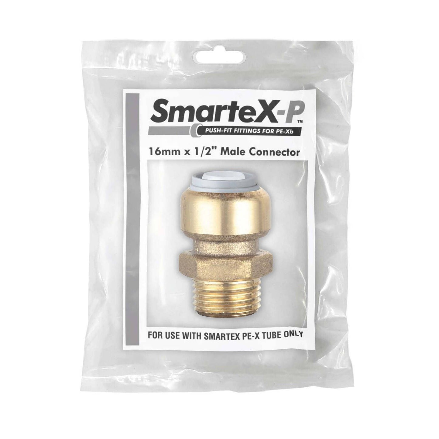 Smartex Pex Male Connector - 16 x 15mm