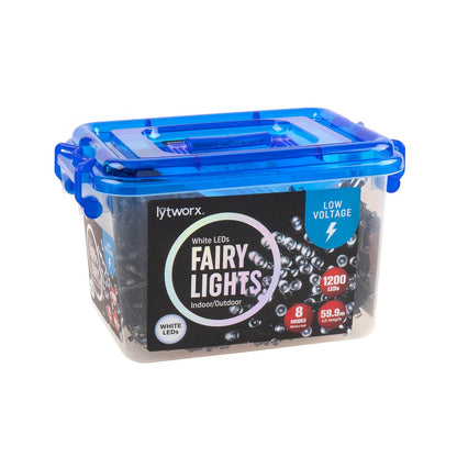 Lytworx Low Voltage Fairy Lights 1200 Pack - 59.9m - White