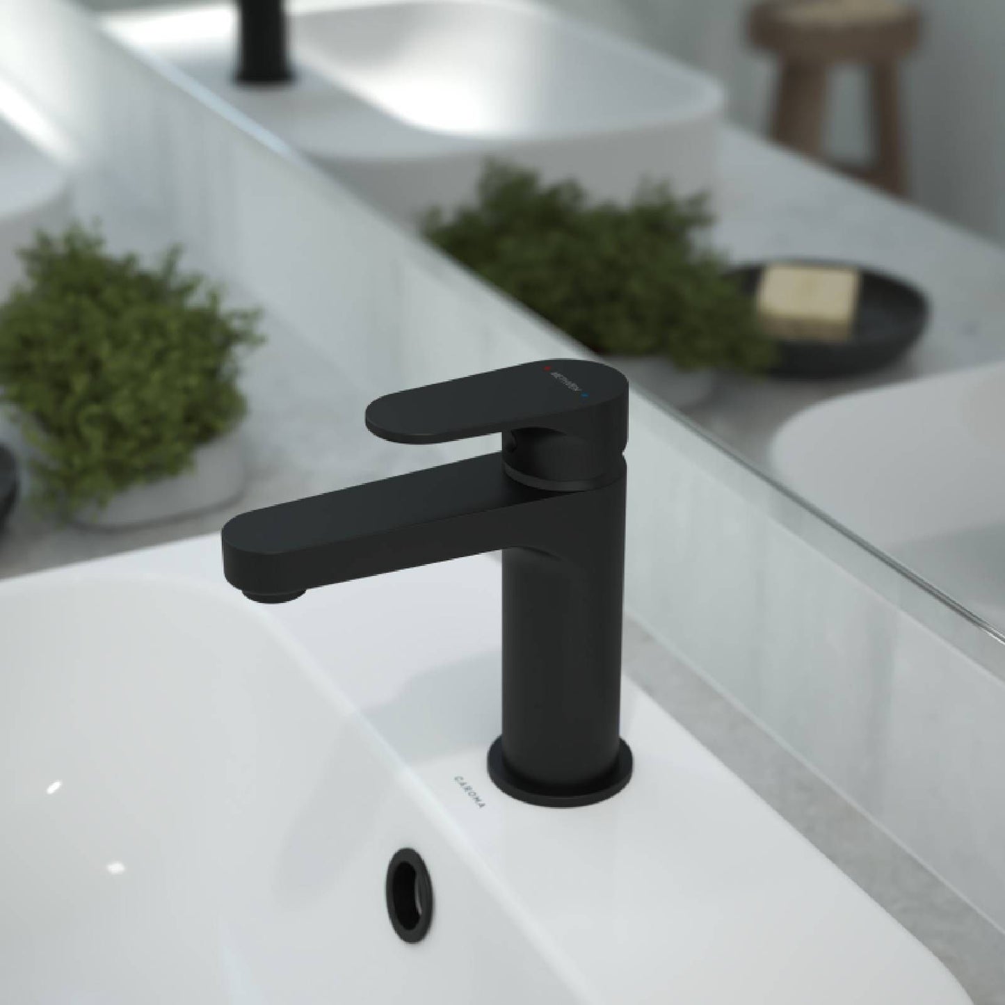 Methven Matte Black Krome Basin Mixer