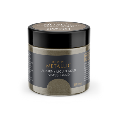 Porters Metallic Furniture Paint - 100ml - Brass Gold