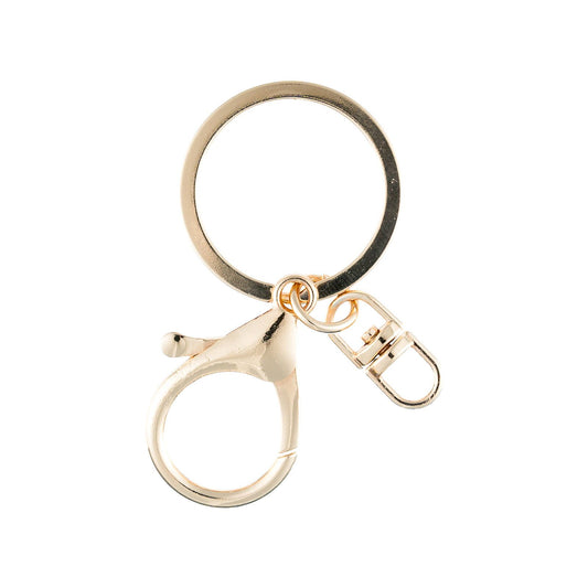 Taskmaster Gold Key Rings with Clip - 30mm - 5 Pack