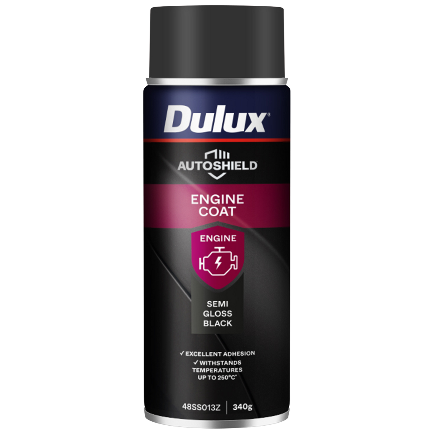 Dulux Autoshield Spray Paint - 340g - Black Engine Coat