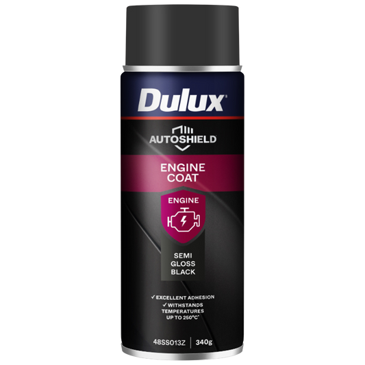 Dulux Autoshield Spray Paint - 340g - Black Engine Coat