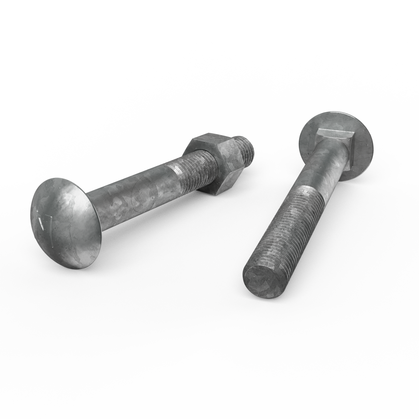 Zenith Hot Dip Galvanised Cup Head Bolts & Nuts - M16 x 120mm - 12 Pack