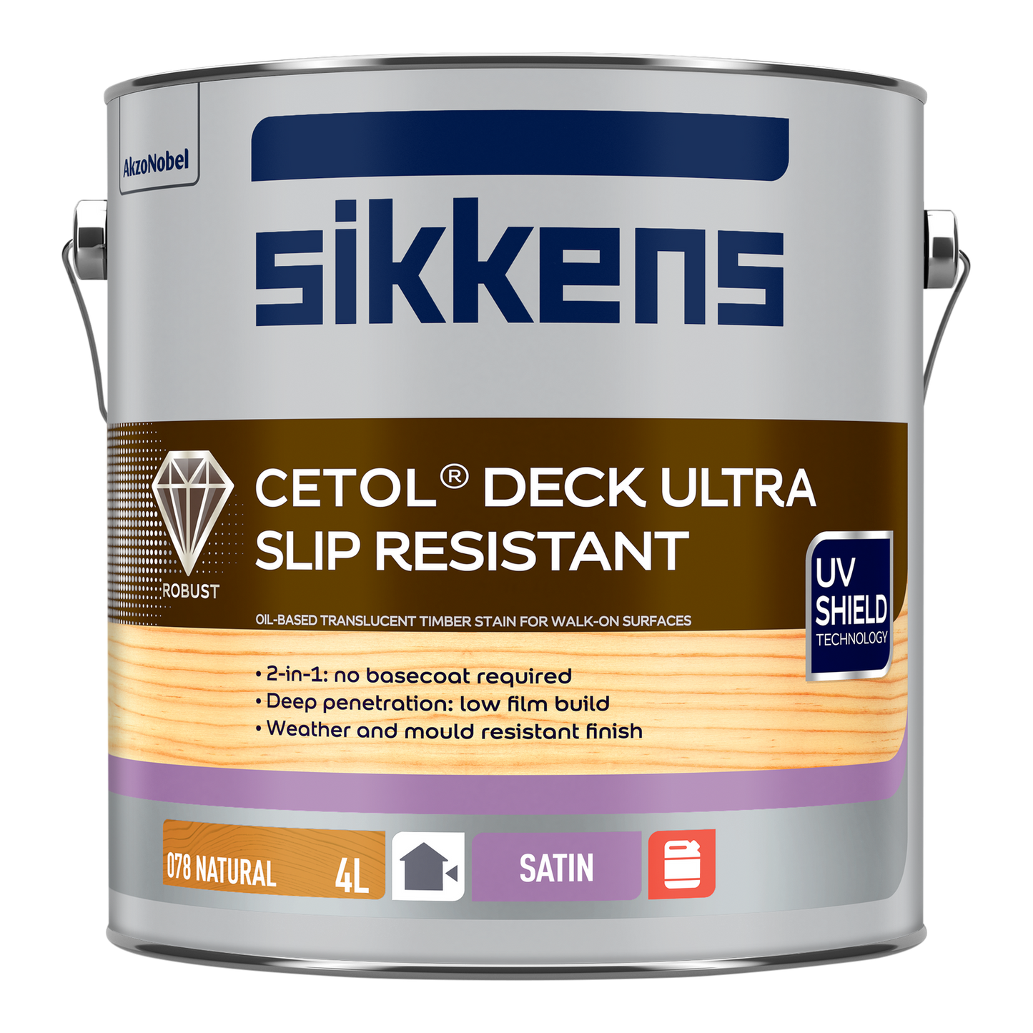 Sikkens Natural Cetol Deck Ultra Slip Resistant - 4L