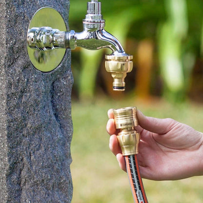 Gardena 13mm Brass Hose Connector - Solid Brass - Leak-Free - Durable