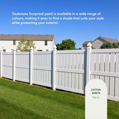 Taubmans White Gloss Sunproof Exterior Paint - 4L