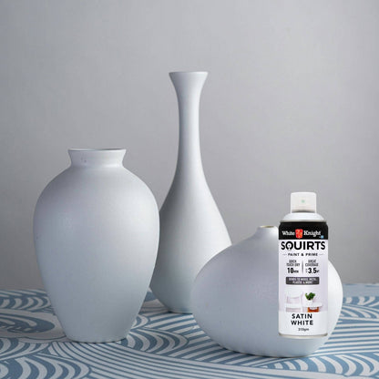 White Knight Squirts White Satin Spray Paint - 310g