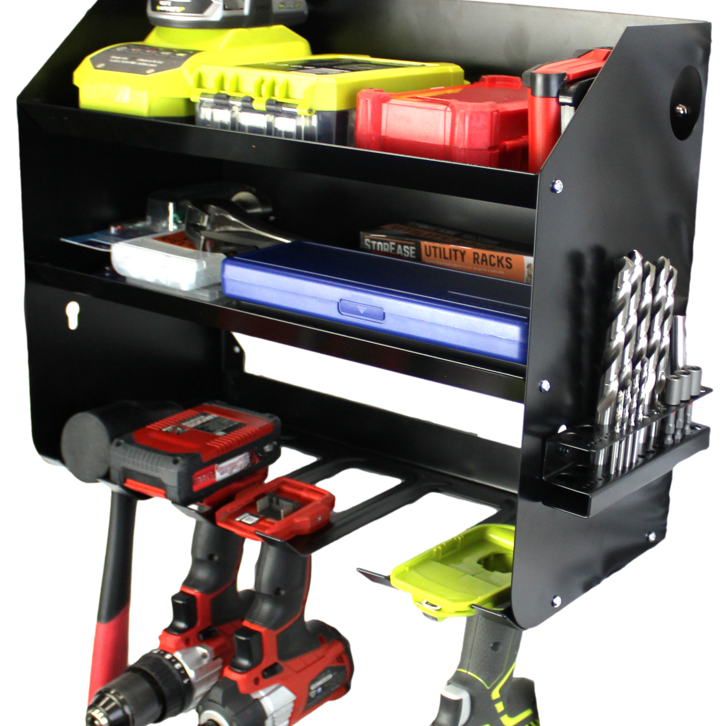Storease Wall Storage System Power Tool Caddy - Black