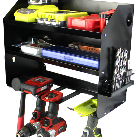 Storease Wall Storage System Power Tool Caddy - Black